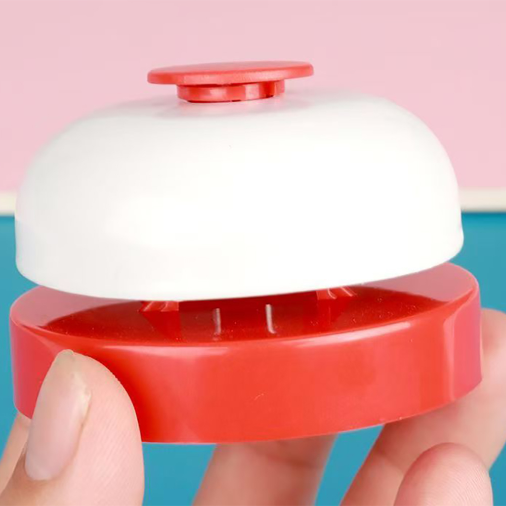 QueenMew Signal Bells,Service Call Bell,2.5" Durable Metal Dinner Bell for Restaurant & Hotel Reception, Pet Training & Desk Bell