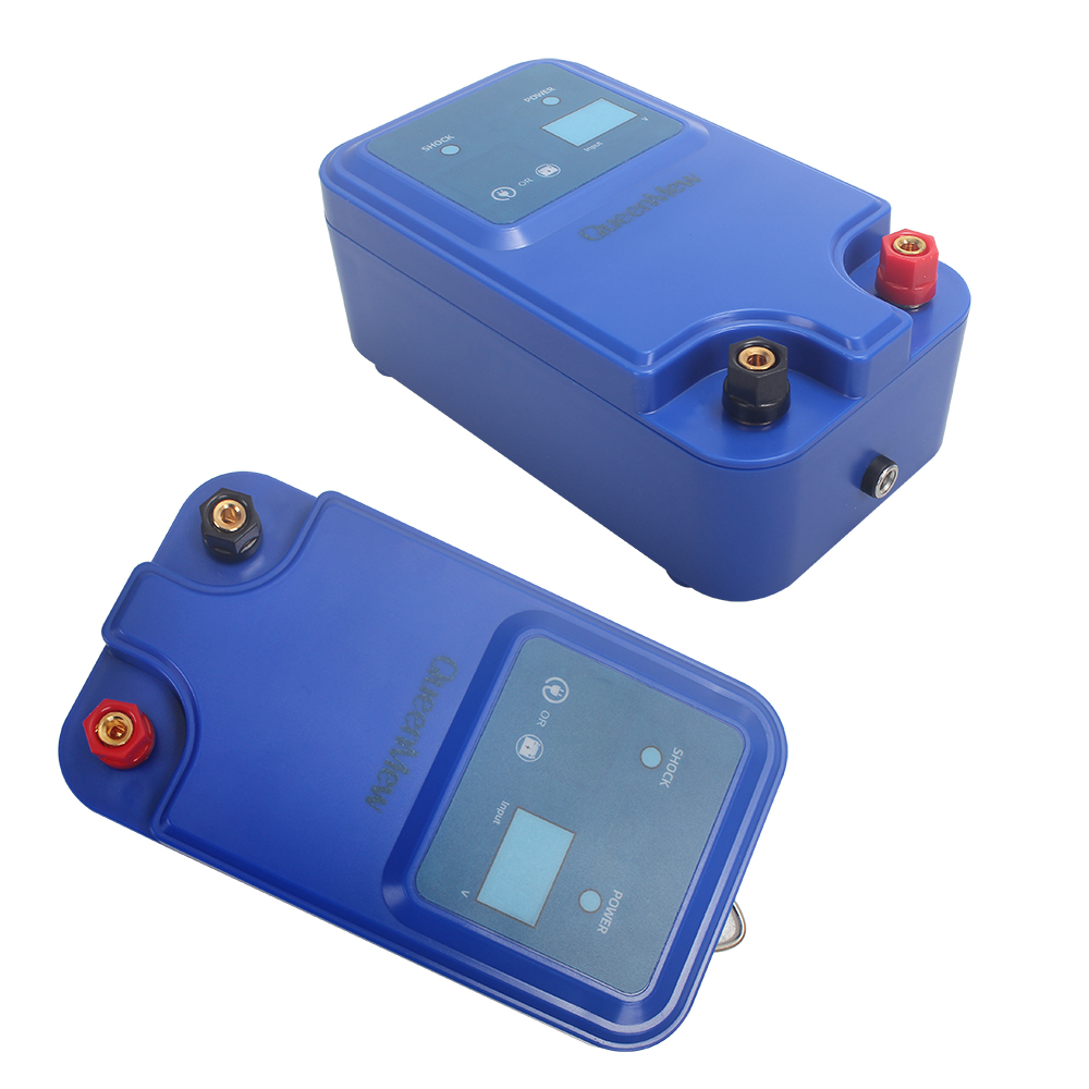 QueenMew Electrified Fences Kit with Wire, Energizer & Adapter for Wildlife Prevention, Farm, Poultry,Garden