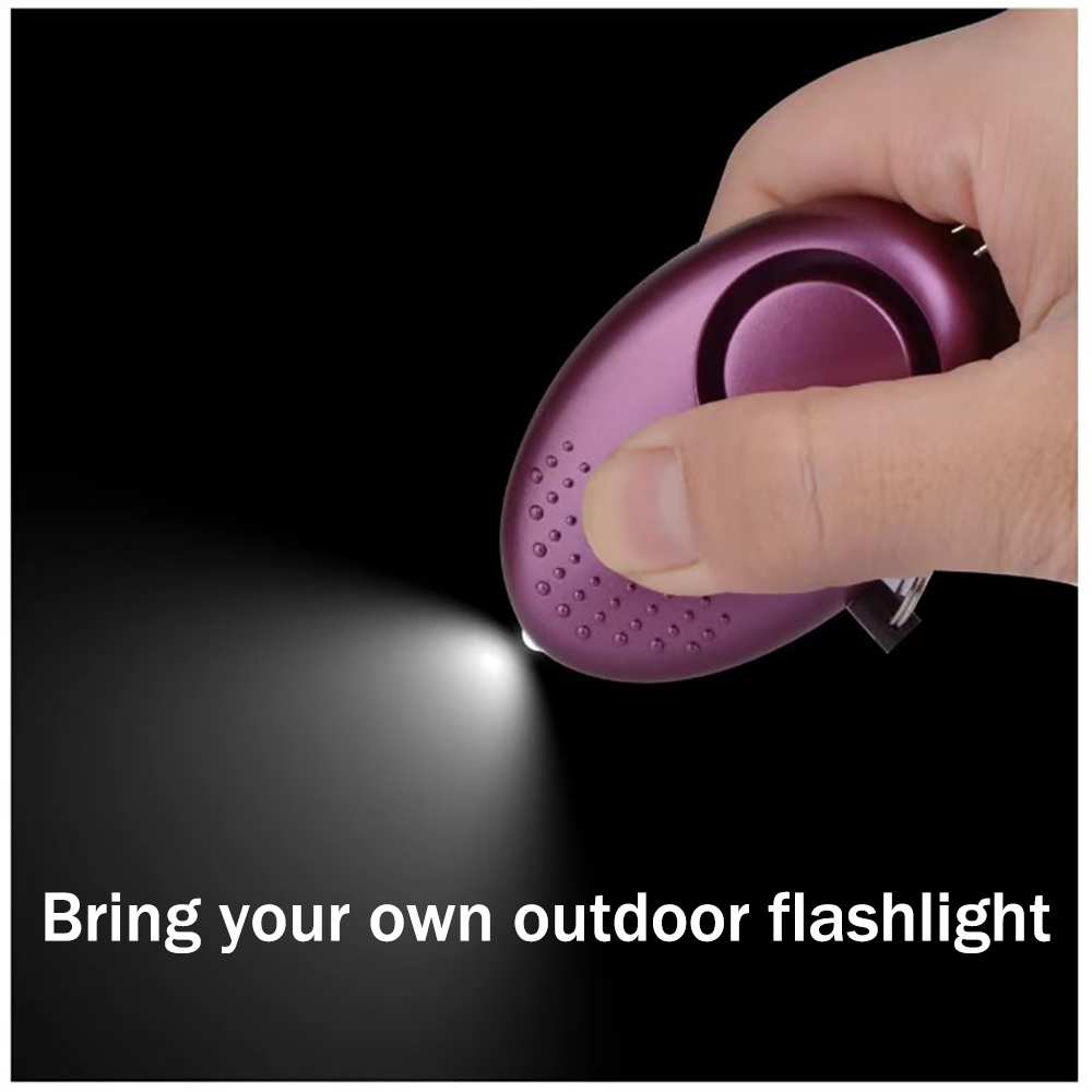 QueenMew Personal Security Acoustic Alarm with LED Light, 130dB Loud Self-Defense Siren for Women, Kids, Elderly, and Night Runners