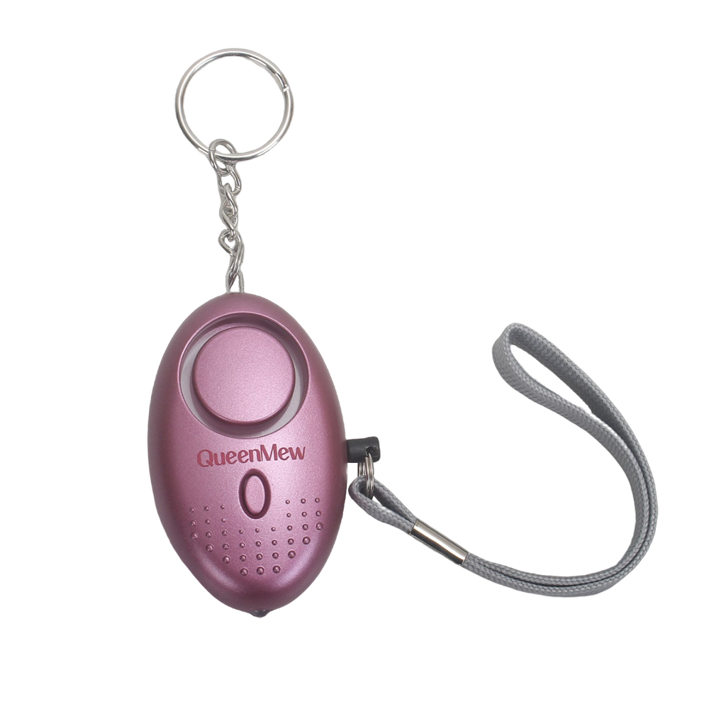 QueenMew Personal Security Acoustic Alarm with LED Light, 130dB Loud Self-Defense Siren for Women, Kids, Elderly, and Night Runners