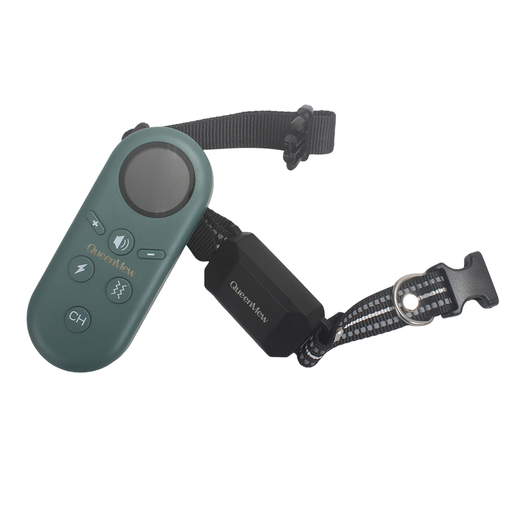 QueenMew Waterproof Rechargeable Electronic Collars to Train Animals with Remote & USB Charging Cable for Home & Outdoor Use