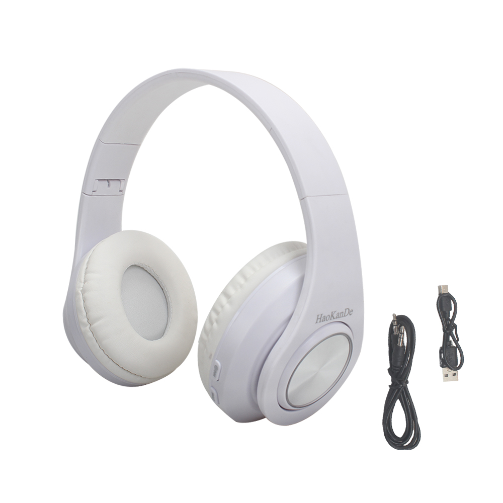 HaoKanDe Wireless Bluetooth Headphones,Folding Bluetooth 5.0 HiFi Sports Computer Gaming Stereo Headset for Online Class, Home Office, PC, Cell Phones, TV