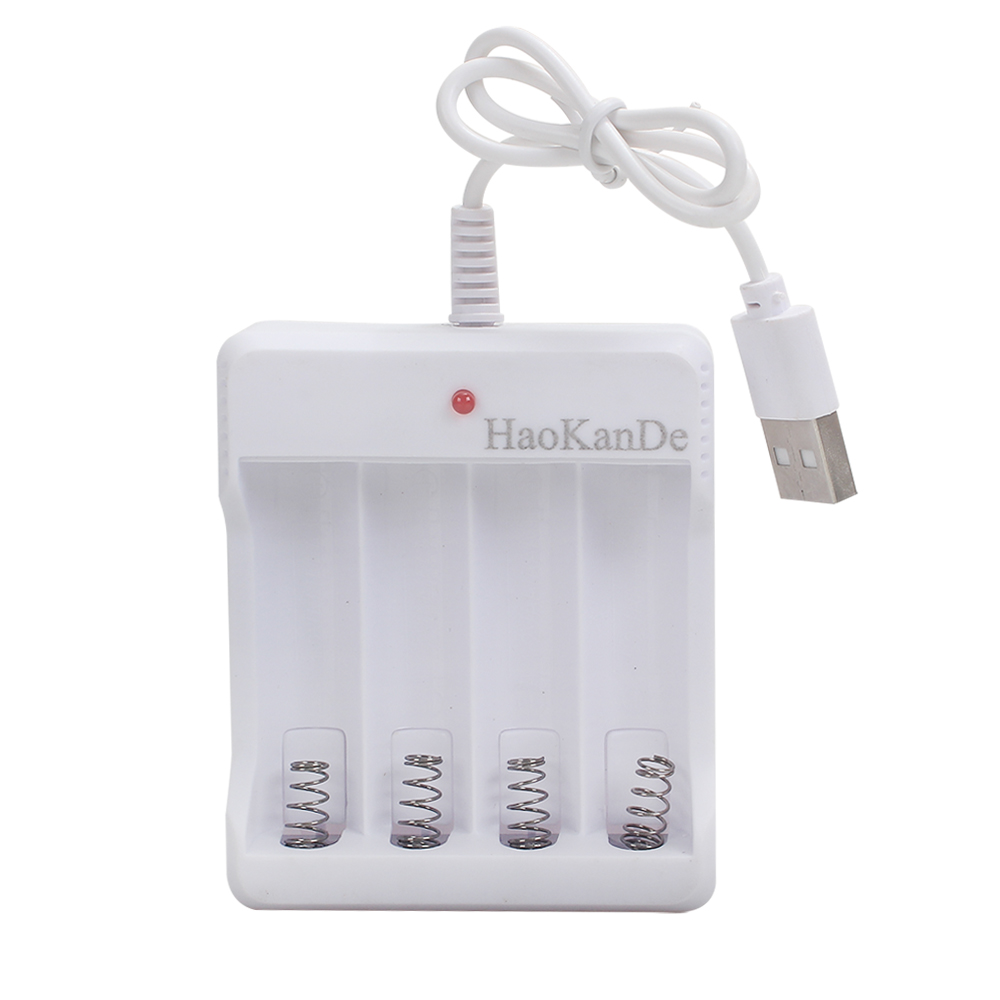 HaoKanDe Battery Chargers,4 Slot USB Plug Fast Battery Charger,AA AAA Rechargeable Batteries Charger 1Pcs