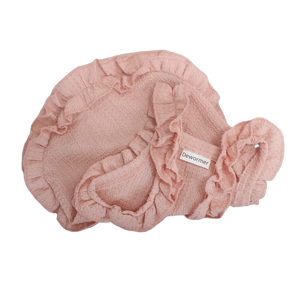 Dewormer Cute Puppy Clothes for Small Dogs, Summer Breathable Cotton Dog Tank Top Vest, Pink Ruffle Shirt with Bunny Appliqué for Daily Wear & Walking