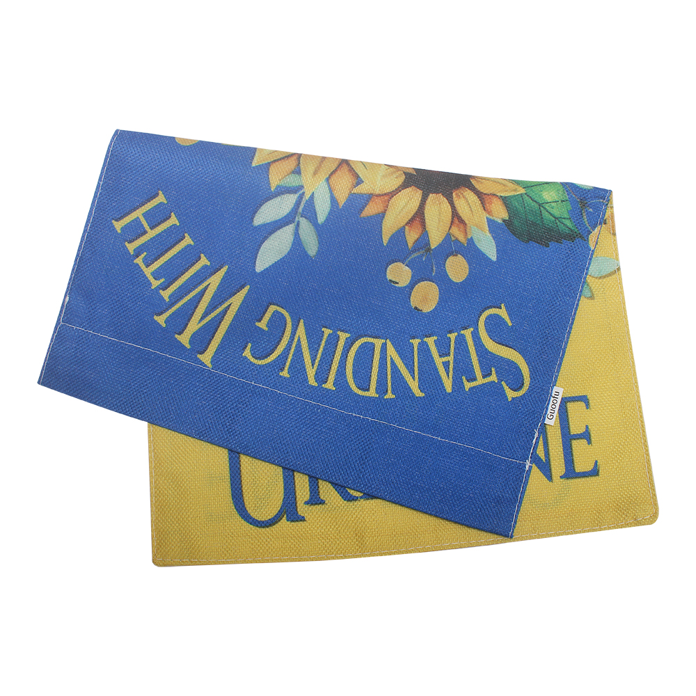 Guoofu Fabric Flags,Sunflower Garden Flag,Double-Sided Print Hanging Flag for Home,Yard,Outdoor,and Beach Party Decorations 12x18Inch