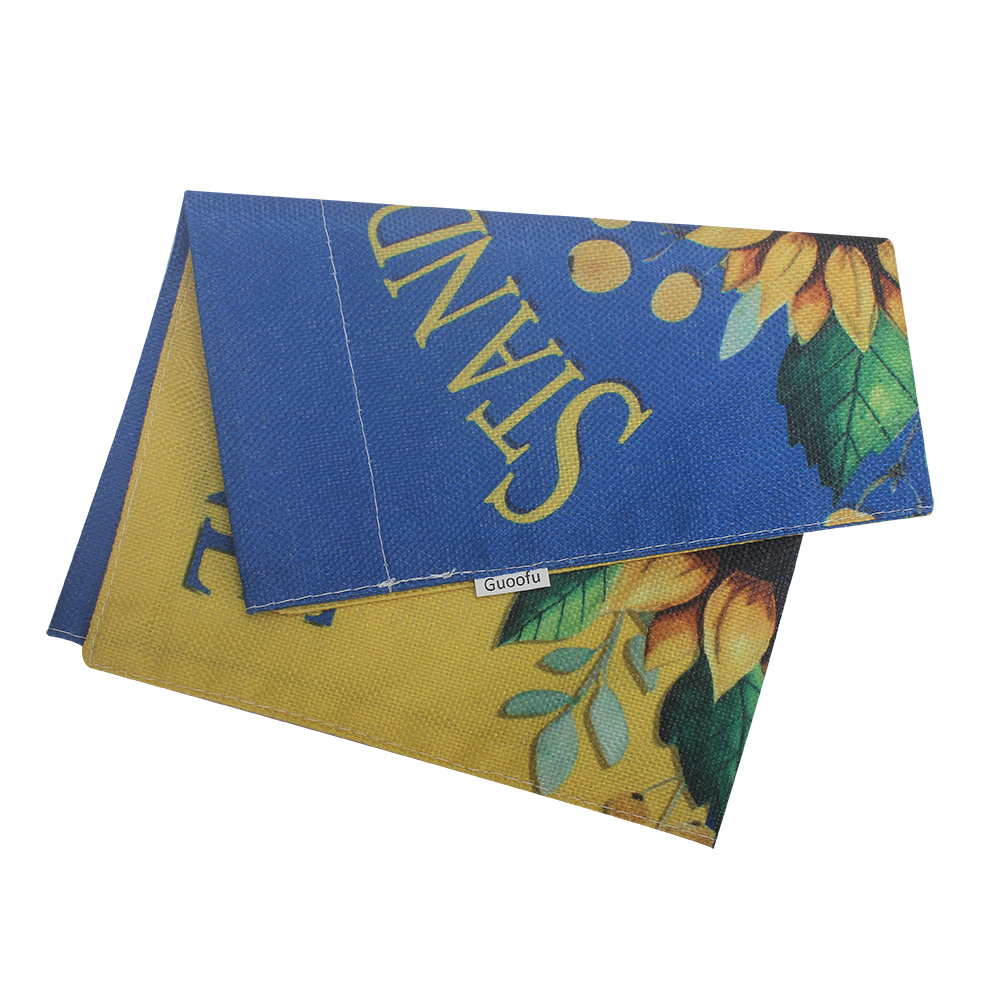 Guoofu Fabric Flags,Sunflower Garden Flag,Double-Sided Print Hanging Flag for Home,Yard,Outdoor,and Beach Party Decorations 12x18Inch