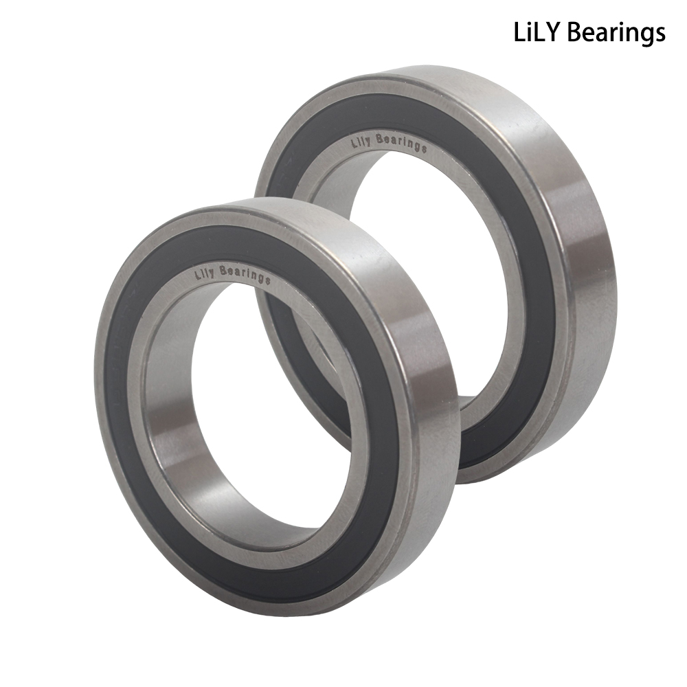 LiLY Bearings 6906-RZ Deep Groove Bearings, ID 30mm x OD 47mm x Width 9mm Double Rubber Sealed Ball Bearings for Industrial Machine,Power Tools,Machine parts(Pack of 2)