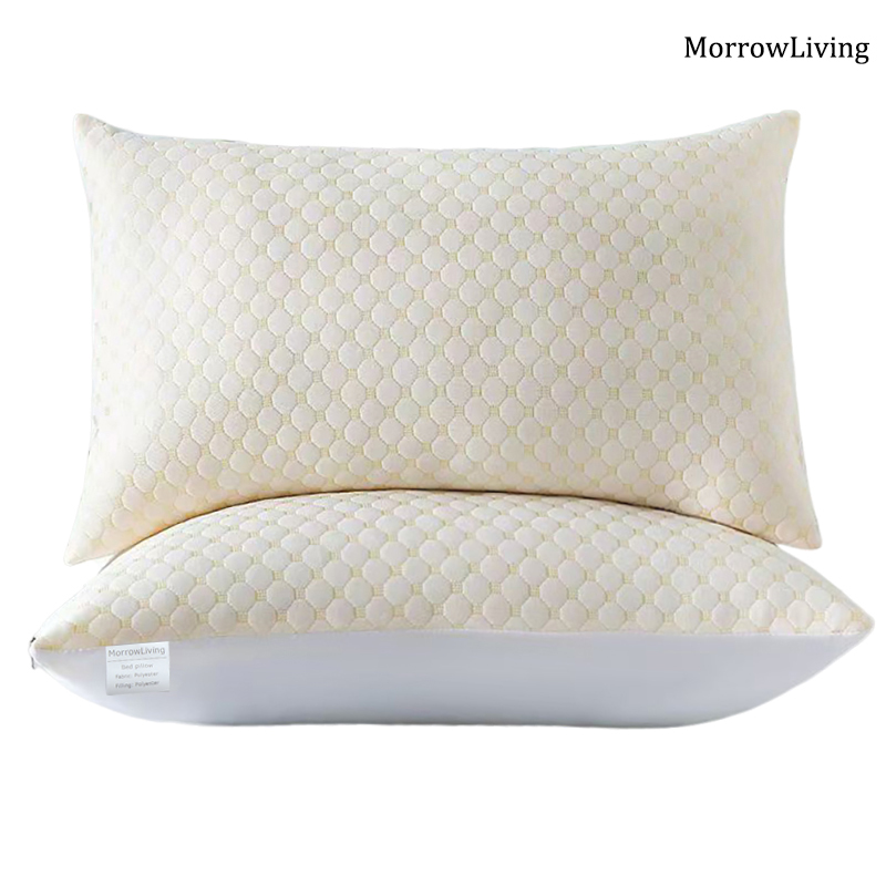 MorrowLiving Bed pillows Home Bedding 20x30 Inches, 2 Pack Soft Comfortable Breathable Sleeping Pillows for Bedroom or Guest Room