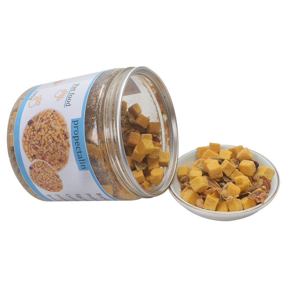 Propectalin Pet Food,Balanced Nutrition Egg Yolk Chicken and Vegetable Freeze-Dried Cat Food, 200g Pack, Boosts Appetite & Immunity, Provides Comprehensive Care for Your Beloved Cat