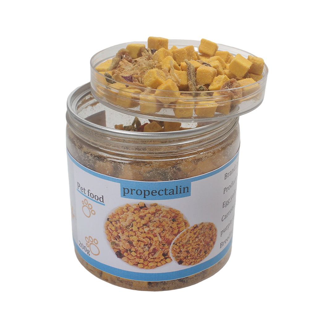 Propectalin Pet Food,Balanced Nutrition Egg Yolk Chicken and Vegetable Freeze-Dried Cat Food, 200g Pack, Boosts Appetite & Immunity, Provides Comprehensive Care for Your Beloved Cat