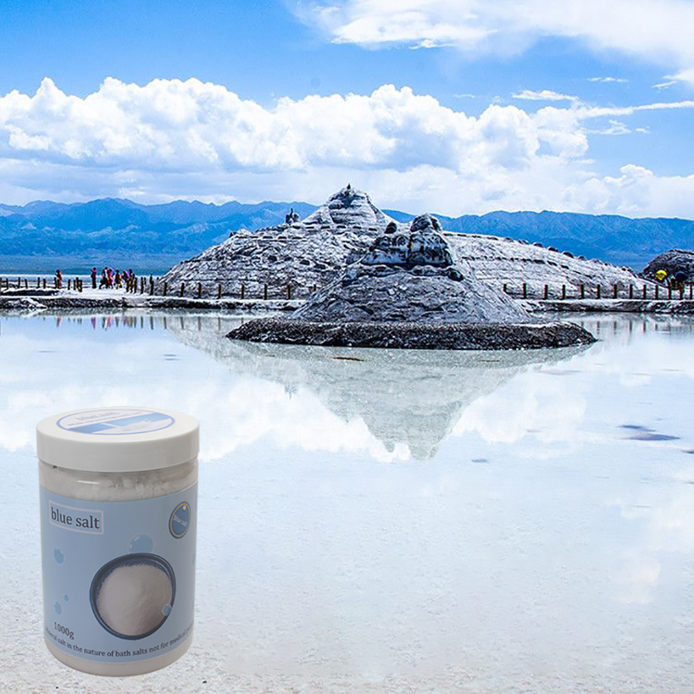 Blue Salt Premium Mineral Bath Salt – Deeply Relaxing & Detoxifying Bath Salts for Relaxation, Muscle Relief & Skin Rejuvenation (1000g)