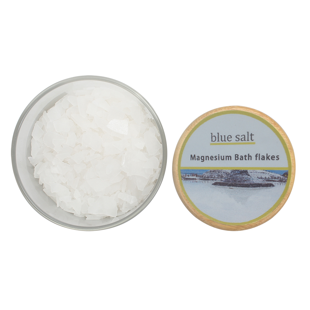 Blue Salt Premium Magnesium Bath Flakes for Home Spa – Gentle & Calming Soak for Relaxation,Stress Relief,Sleep Support,Body Detox,Clean Skin