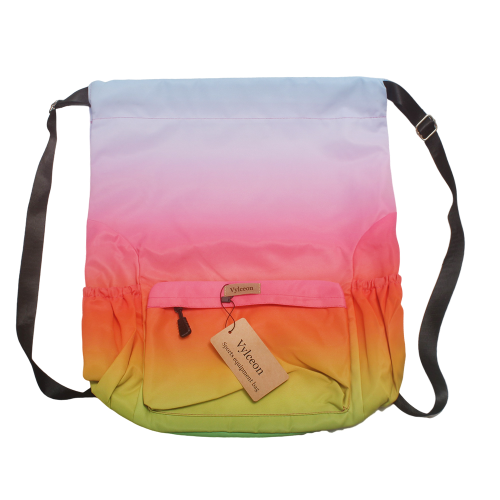 Vylceon Colorful Gym Sackpack for Athletes - Waterproof Basketball Bags for Practice, Games & Daily Use