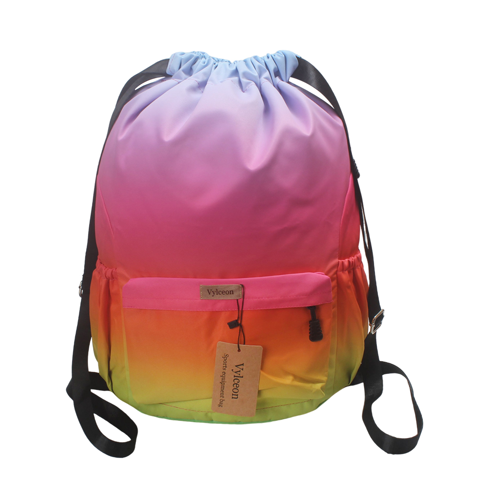 Vylceon Colorful Gym Sackpack for Athletes - Waterproof Basketball Bags for Practice, Games & Daily Use