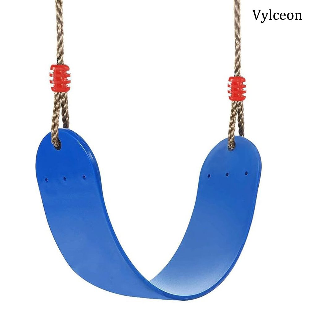 Vylceon Comfortable & Safe Blue Curved Swings for Kids & Adults - Easy Install Tree Swings for Outdoor Family Fun