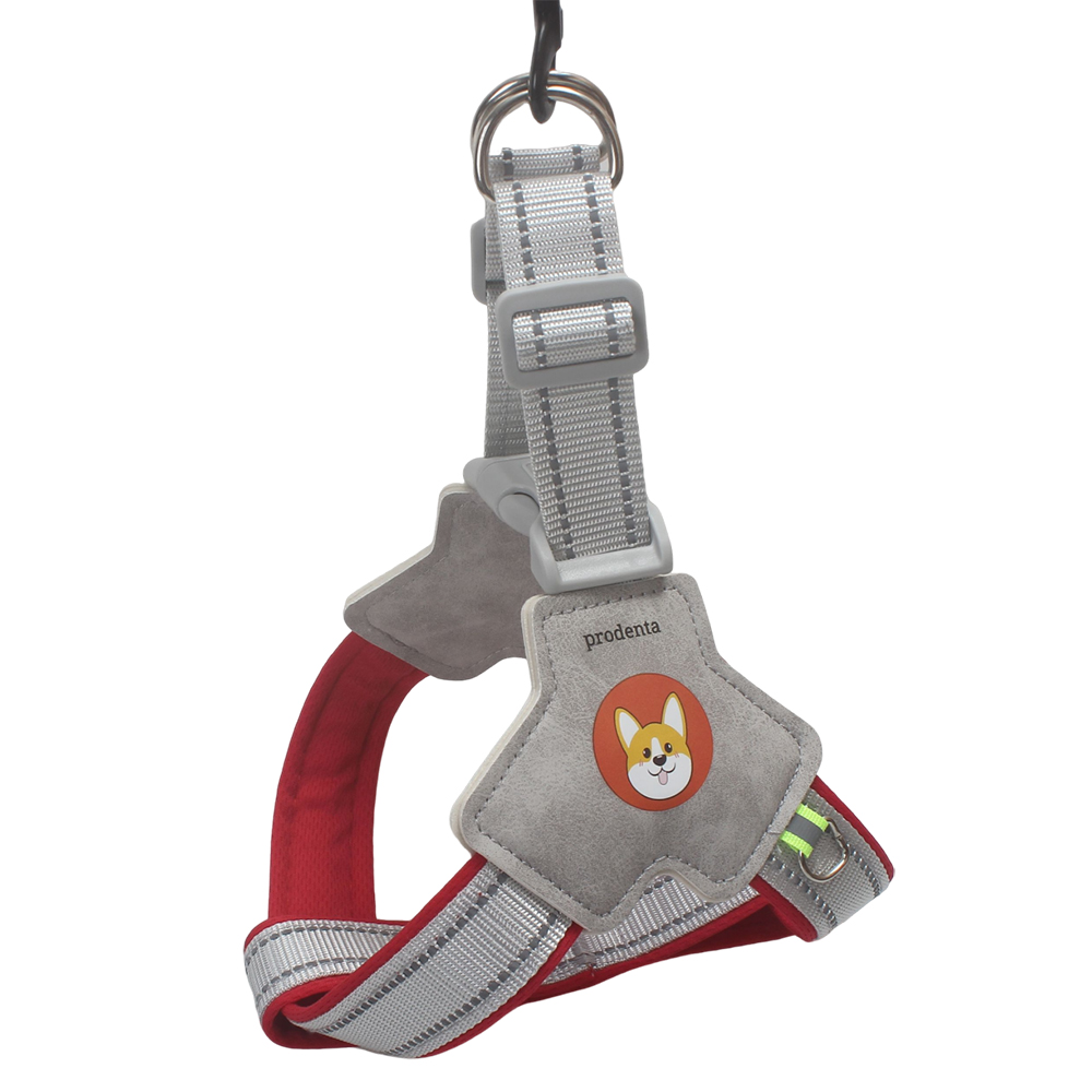 Prodenta Escape Proof Dog Harness & Leash Set - Adjustable Reflective Pet Leads for Small Medium Dogs Walking Training