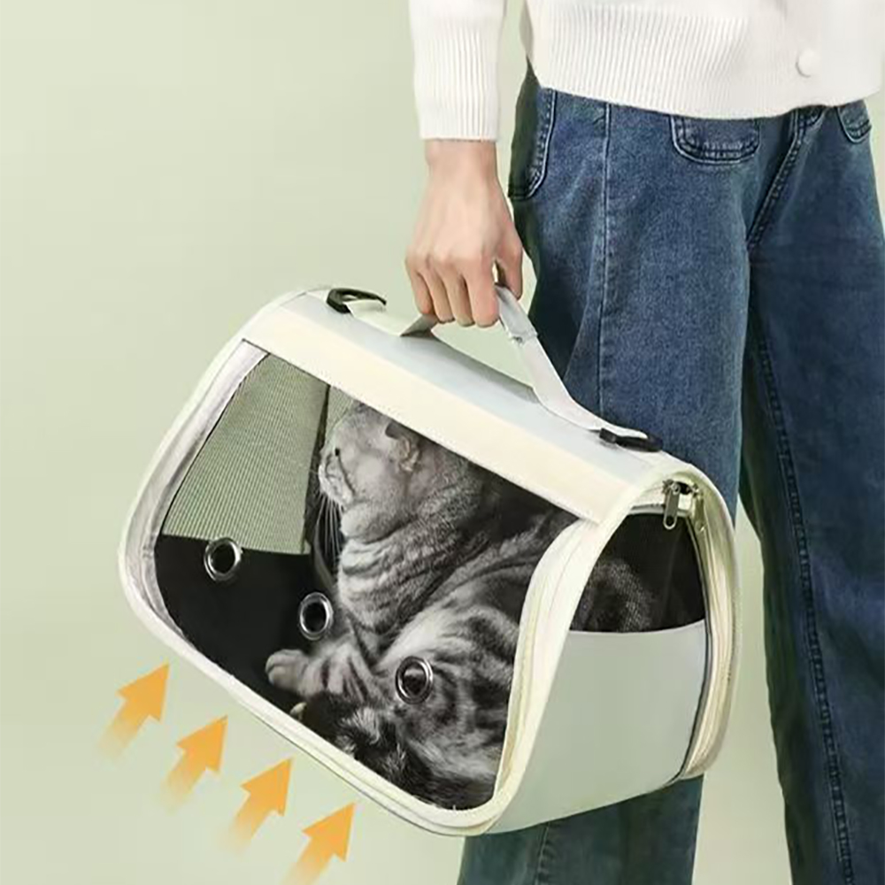 Prodenta Fashionable Pet Backpacks for Small Animals - Ventilated, Collapsible Puppy & Kitten Carrier for Shopping, Parks & Short Trips