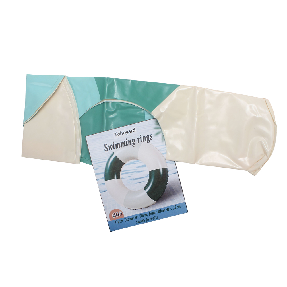 Tohoyard Classic Striped Chic Inflatable Swimming Ring for Adults & Kids | Durable Polyvinyl Chloride Pool Float for Beach, Lake, and Pool Fun