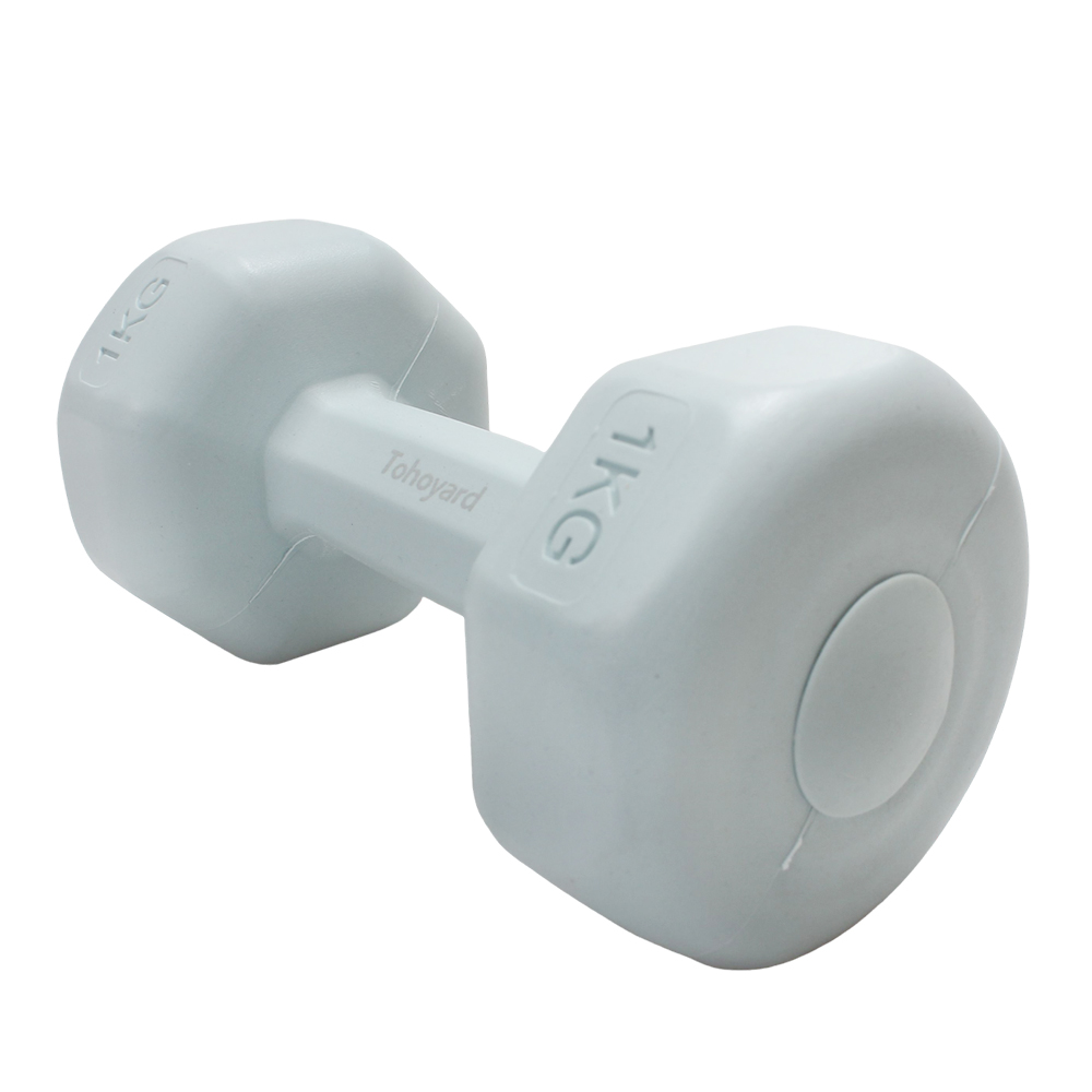 Tohoyard Non-slip Durable 1KG Fitness Dumbbell,Indoor Outdoor Body-building apparatus for Endurance Improvement & Physical Enhancement