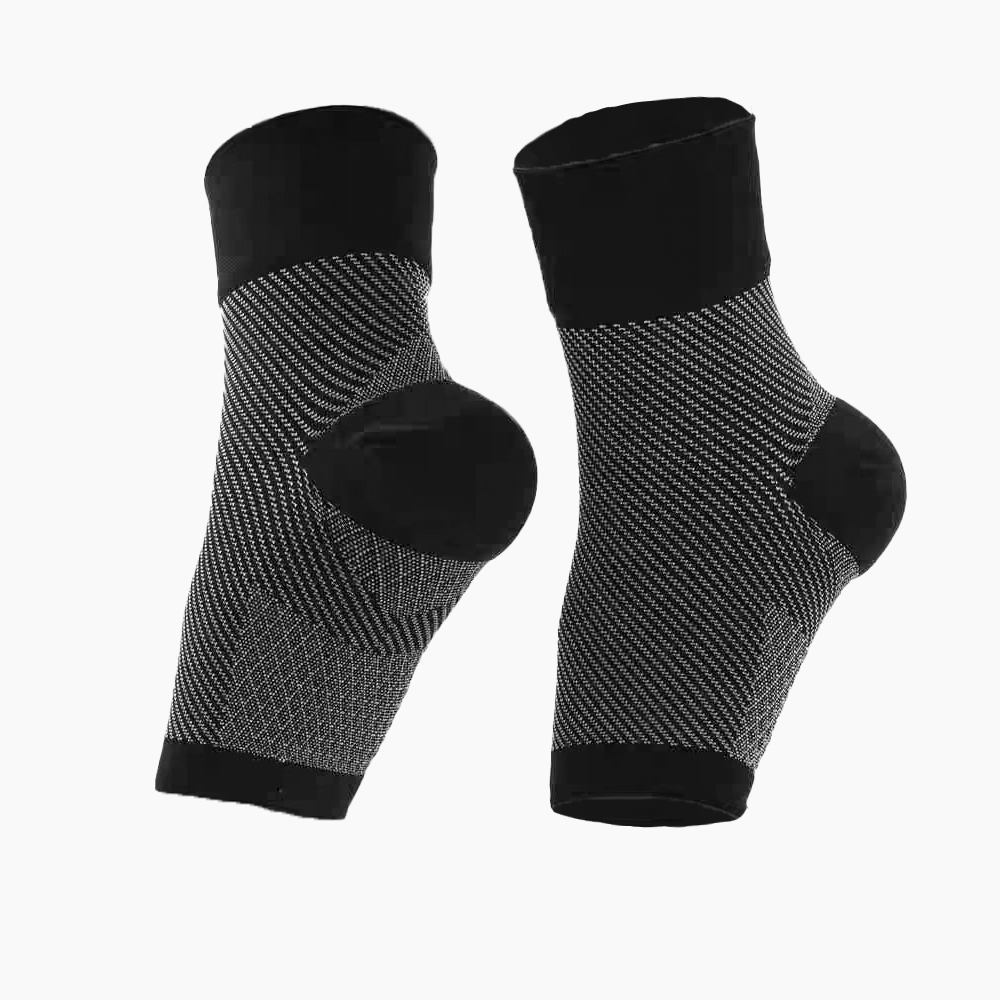 Beccis 3 Pair Compression Ankle Socks for Plantar Fasciitis & Arch Support - Aids in Neuropathy, Achilles Tendonitis, and Varicose Veins - Perfect for Medical, Running, and Everyday Wear