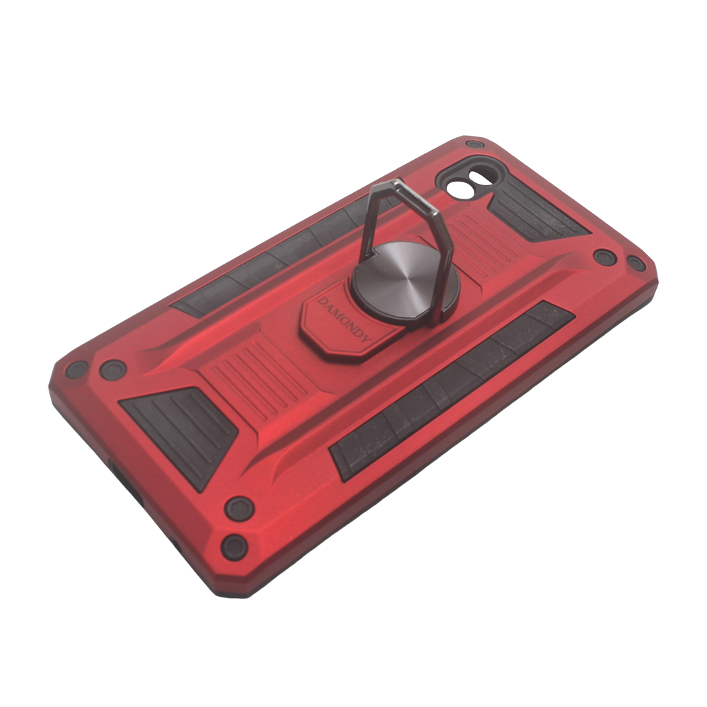 DAMONDY ZTE Blade A3 Case with 360° Rotating Ring Holder, Military-Grade Shockproof & Drop-Protection Hybrid Hard Phone Cases for Smartphones, Ideal for Daily Use, Outdoor Activities