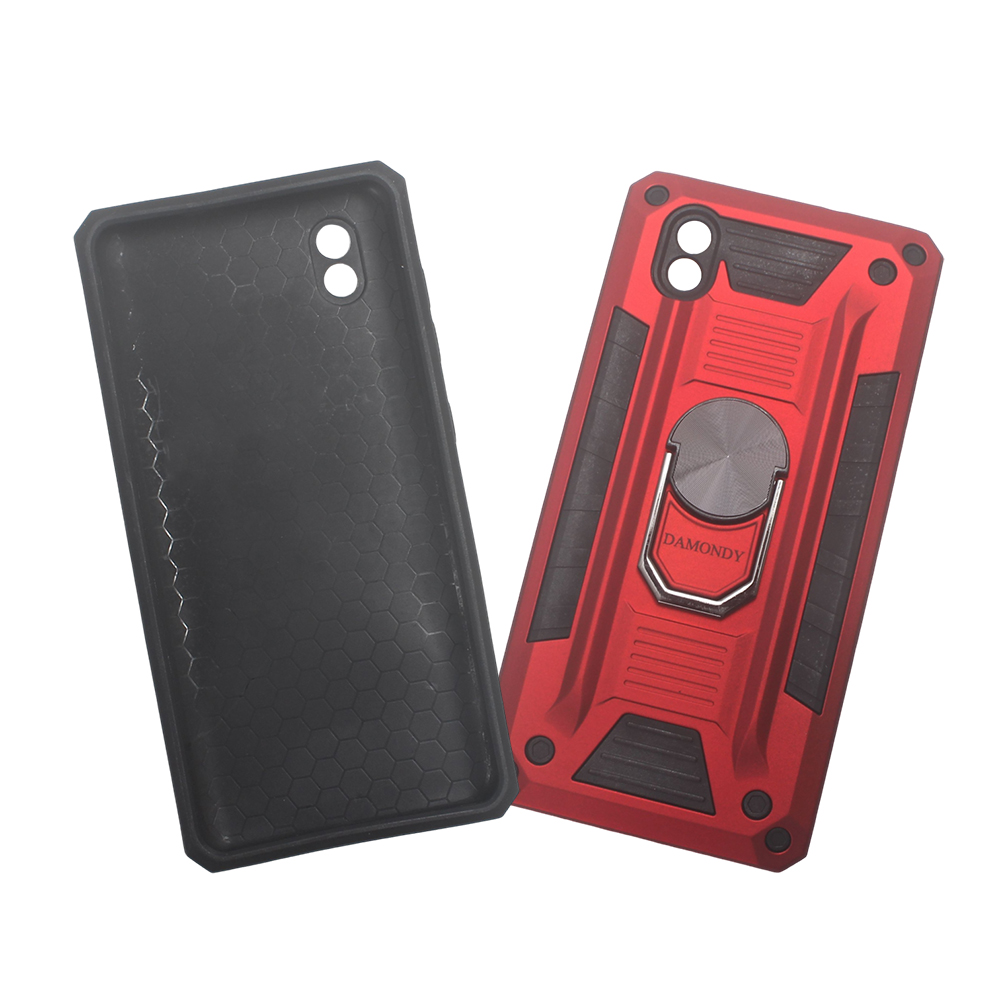 DAMONDY ZTE Blade A3 Case with 360° Rotating Ring Holder, Military-Grade Shockproof & Drop-Protection Hybrid Hard Phone Cases for Smartphones, Ideal for Daily Use, Outdoor Activities