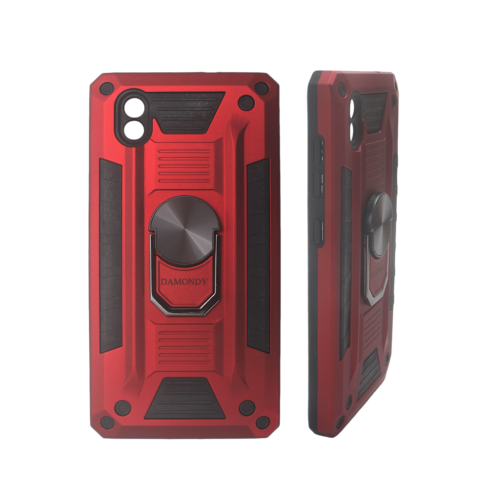 DAMONDY ZTE Blade A3 Case with 360° Rotating Ring Holder, Military-Grade Shockproof & Drop-Protection Hybrid Hard Phone Cases for Smartphones, Ideal for Daily Use, Outdoor Activities