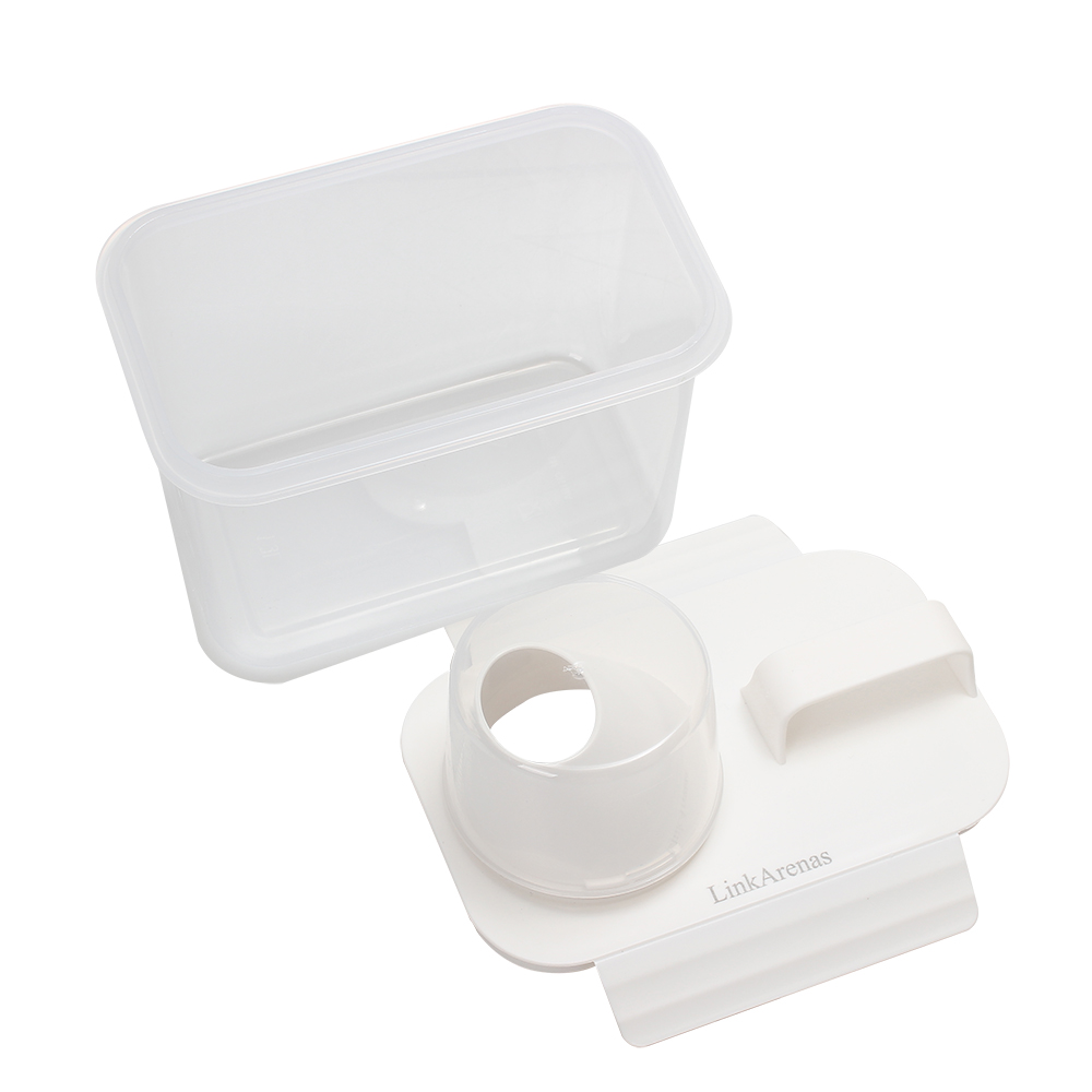 LinkArenas 1300ml Multipurpose Plastic Storage Bins with Handle, Clear Dry Food Keeper for Pasta, Flour, Sugar - Perfect for Home Kitchen & Pantry - Containers for Household Use