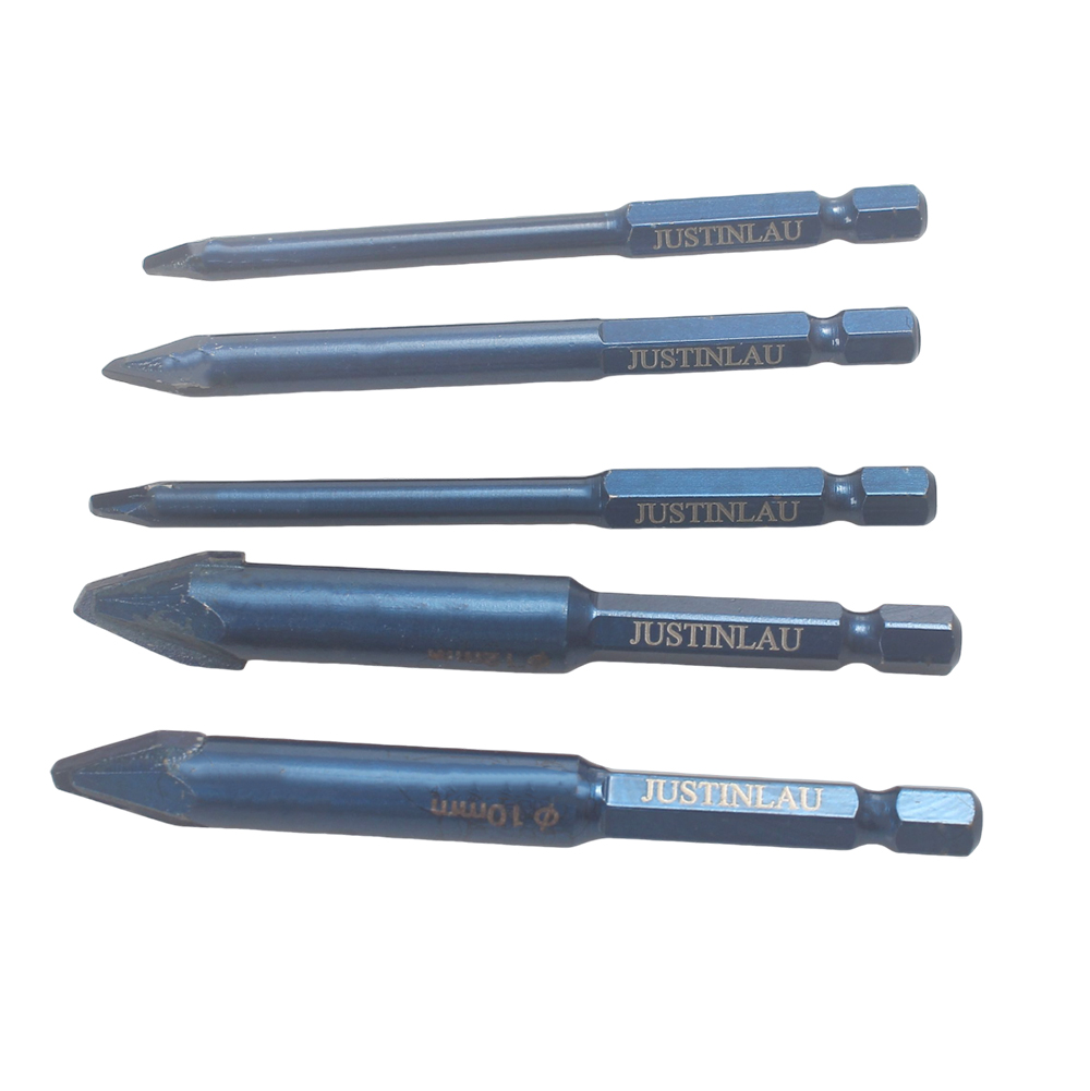 JUSTINLAU Precision Glass & Tile Drill Bit Set (5PCS), Blue Hex Shank Bits for Power Drills, Durable Tungsten Carbide Tip for Tile, Glass, Brick, and Concrete (6mm, 6mm, 8mm, 10mm, 12mm) JUSTINLAU Precision Glass & Tile Drill Bit Set (5PCS), Blue Hex Shank Bits for Power Drills, Durable Tungsten Carbide Tip for Tile, Glass, Brick, and Concrete (6mm, 6mm, 8mm, 10mm, 12mm)