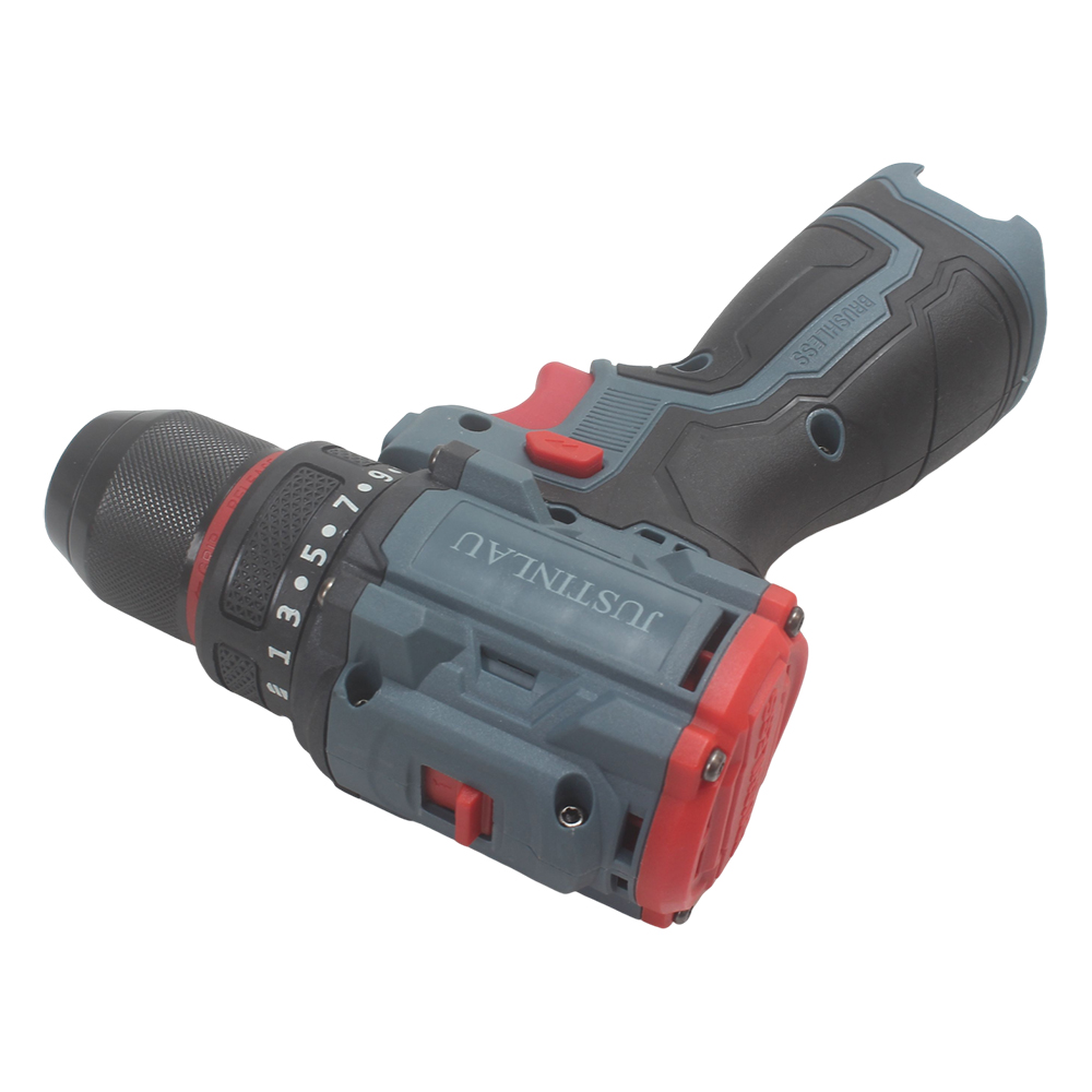 JUSTINLAU 18V Brushless Electric Hand-held Drills with 21+1 Torque Settings, 2-Speed Power Drill for Home Improvement, DIY Projects, and Woodworking with 1 Batteries and Charger