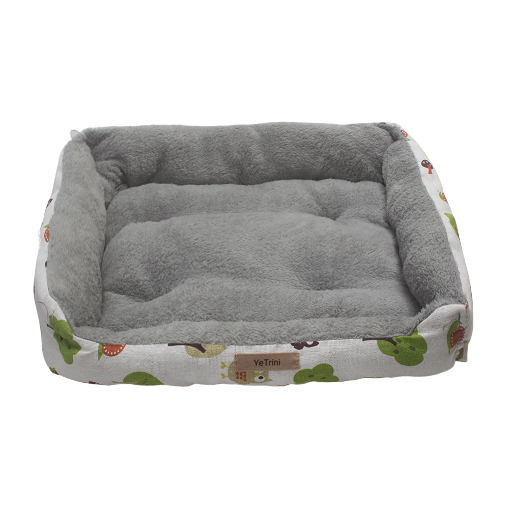 YeTrini Soft Plush Pet Bed - Cozy Rectangle Dog & Cat Bed for Indoor Use | Warm & Comfortable Beds for Household Pets in Living Room & Bedroom