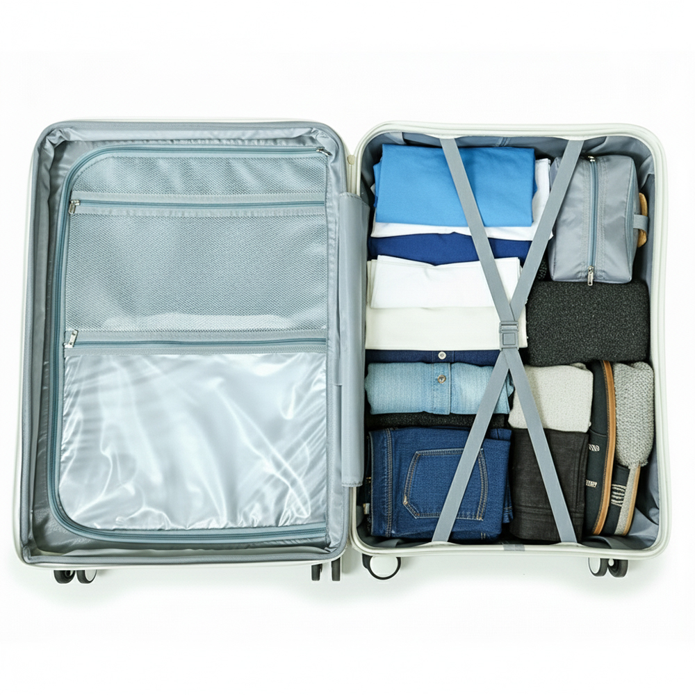 PETTOM Lightweight Luxury Carry-On Luggage Suitcase,28 inch Hardshell Suitcase with Spinner Wheels for Business Travel/Family Vacations