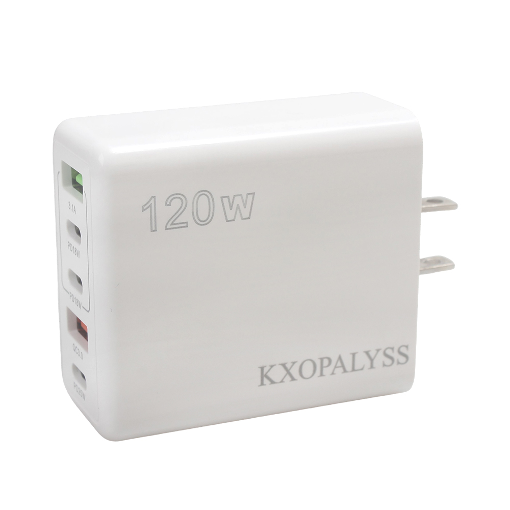 KXOPALYSS 120W PD USB C Charger, Electrical Adapters with Multi-Port, High-Speed Charging Station for Office & Daily Use, Supports PD3.0 QC3.0