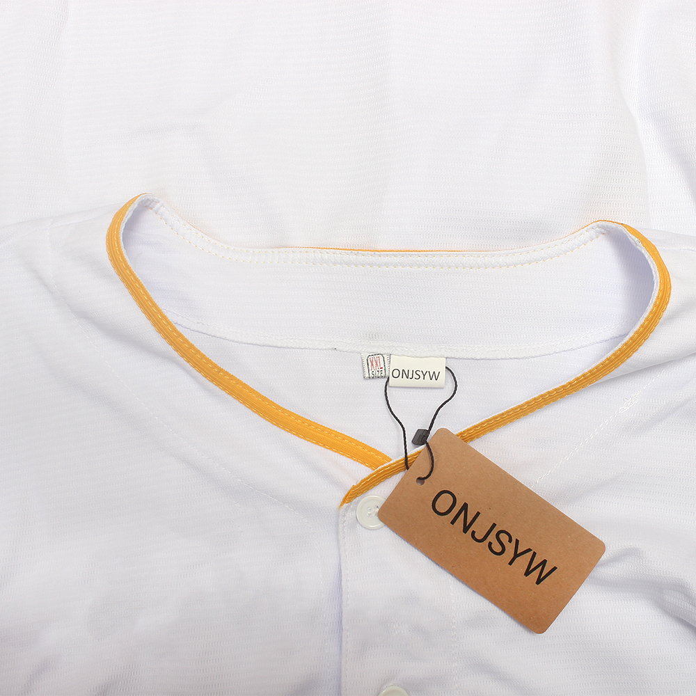 ONJSYW Colorful Block Baseball Style Jersey Shirt – Versatile Clothing Jerseys for Everyday & Gatherings