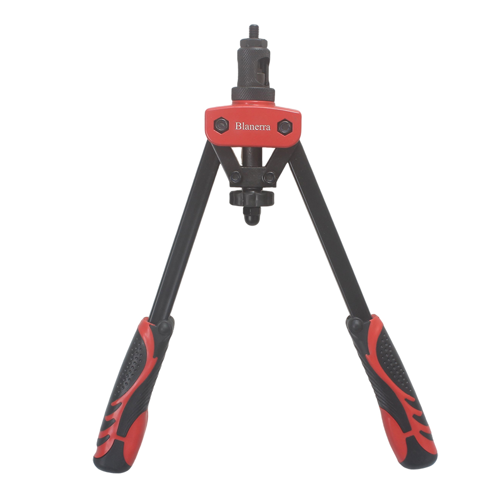 Blanerra Versatile Duty Rivet Guns Kit with 6 Interchangeable Mandrels, Wrench, and Sturdy Carrying Case – Professional Hand Riveter for Home Improvement, Workshop & Crafting