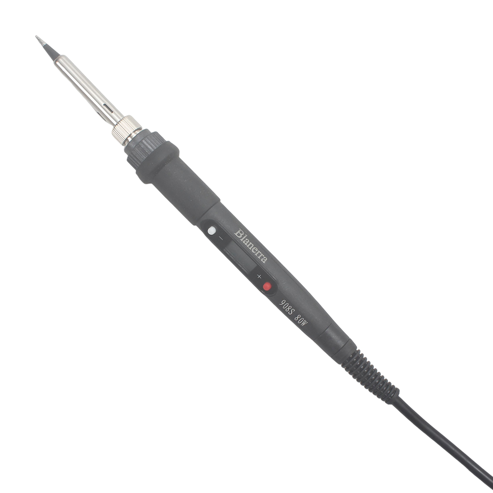 Blanerra 908S 80W 110V Electric Soldering Irons with Adjustable Temperature Digital Display,5PCS Tips, Solder Wire, Stand - Quick Heating Solder Gun Kit for Electronics DIY and Circuit Board Repair