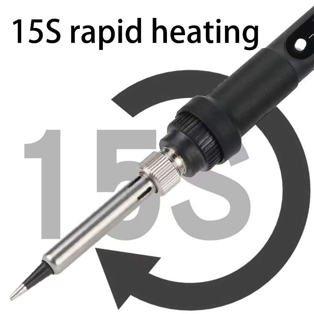 Blanerra 908S 80W 110V Electric Soldering Irons with Adjustable Temperature Digital Display,5PCS Tips, Solder Wire, Stand - Quick Heating Solder Gun Kit for Electronics DIY and Circuit Board Repair