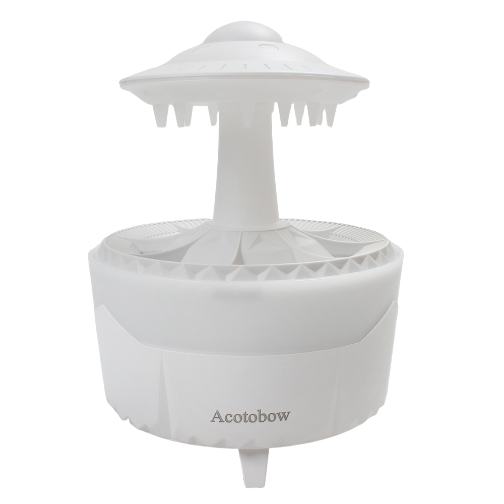Acotobow Electric Night Light Incorporating Fragrance Diffuser,350ML Raindrop Humidifierwith Ambient Lighting, 4 Timer Settings, Auto Shut-Off for Bedroom, Home & Office(No remote control)