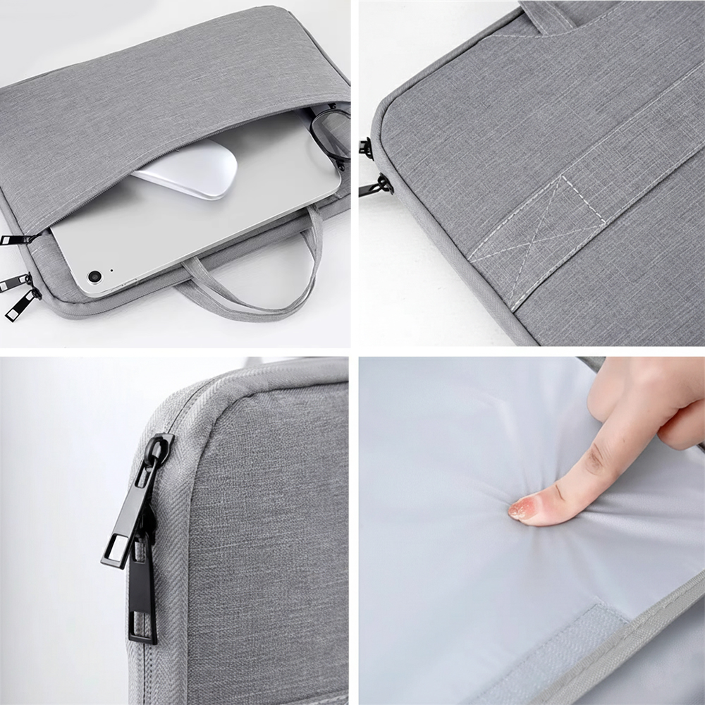 YarConalis 12.5 inch Portable Computer Bags with Handle,Front Zipper Pocket,Tablet Slot & Accessory Pockets for Daily Commute & Travel