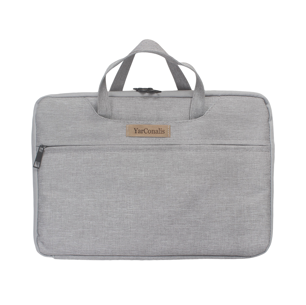 YarConalis 12.5 inch Portable Computer Bags with Handle,Front Zipper Pocket,Tablet Slot & Accessory Pockets for Daily Commute & Travel