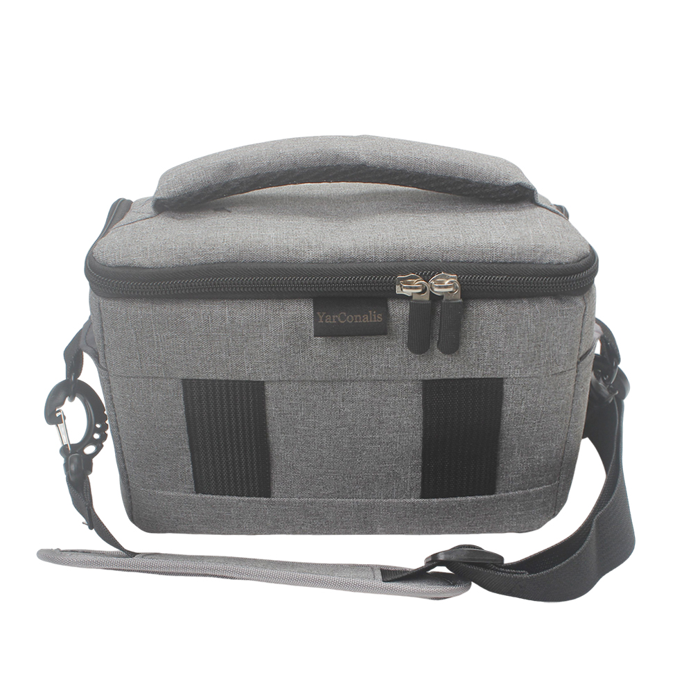 YarConalis Durable DSLR Camera Shoulder Bag with Adjustable Dividers - Travel Case for Cameras & Photographic Equipment, Lenses, Flashes & Accessories