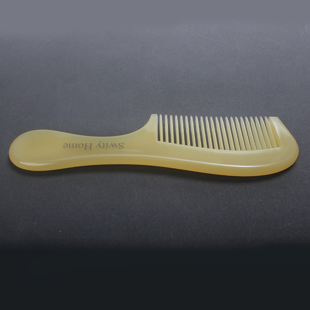 Swity Home Natural Wide Tooth Horn Comb for Women & Men - Gentle Detangling Combs for Wet & Dry Hair - Daily Use & Gift Giving