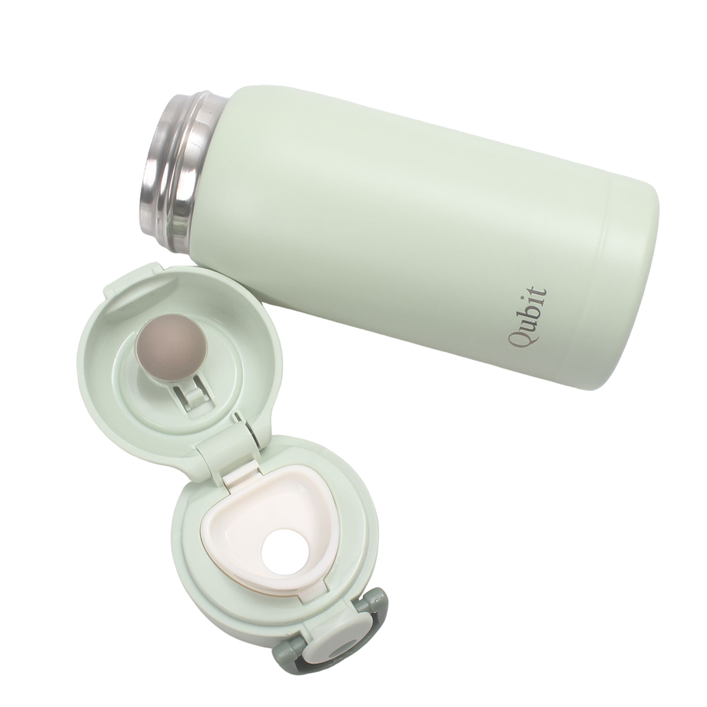 Qubit Portable 12 oz Vacuum Insulated Mugs for Kids & Adults - Leak Proof Stainless Steel Thermos for Coffee, Tea & Water