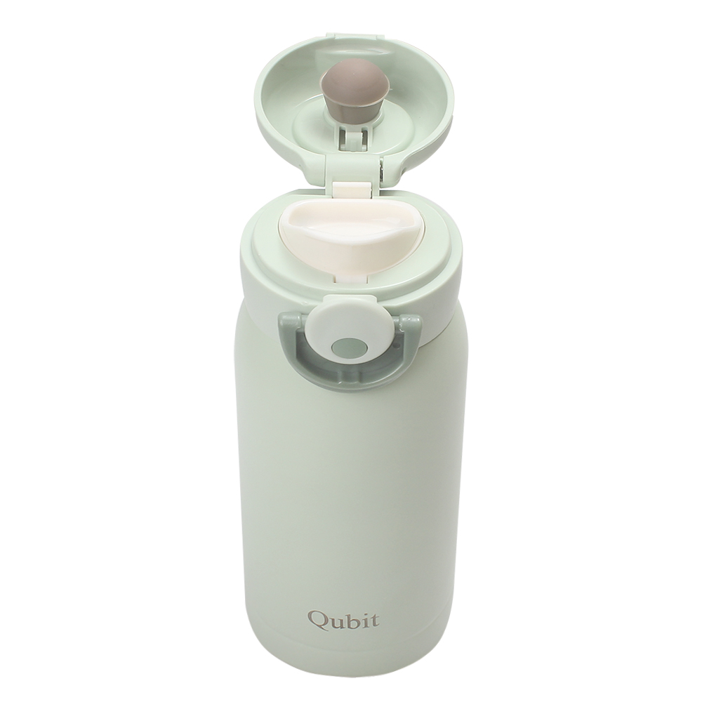 Qubit Portable 12 oz Vacuum Insulated Mugs for Kids & Adults - Leak Proof Stainless Steel Thermos for Coffee, Tea & Water