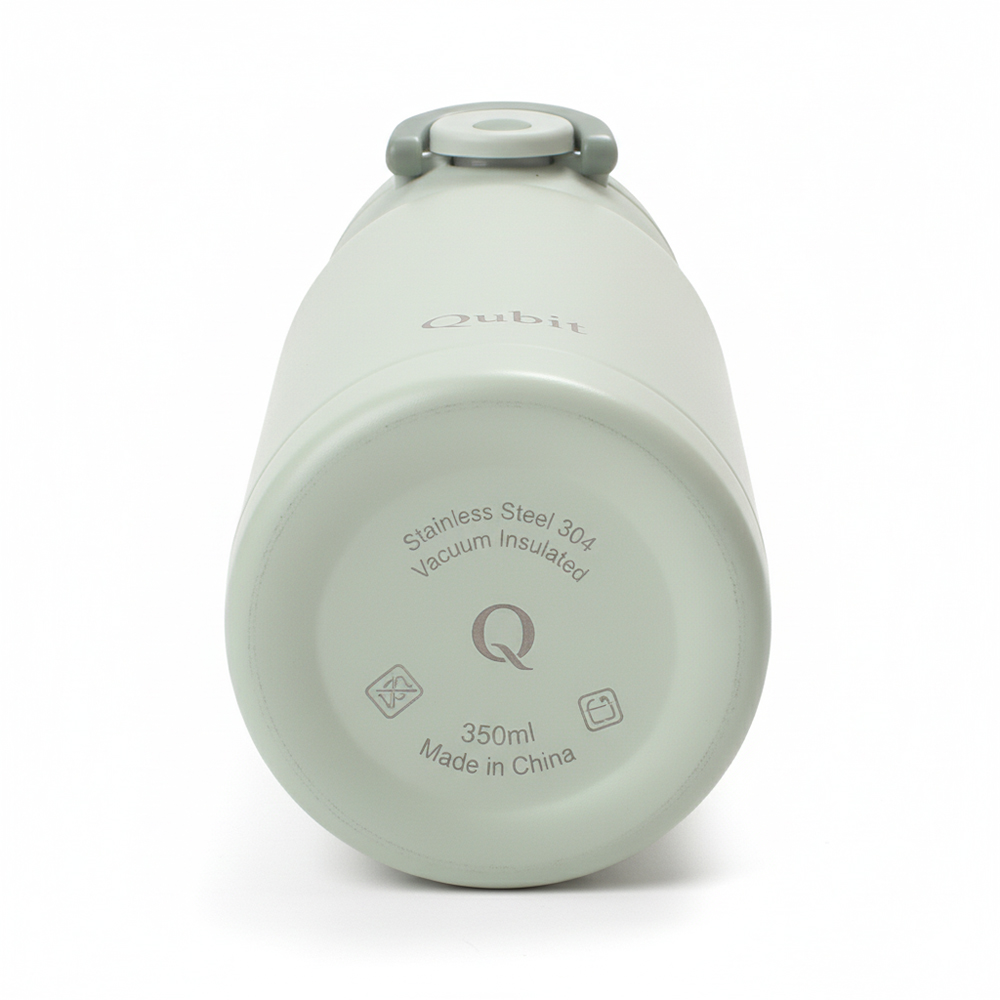 Qubit Portable 12 oz Vacuum Insulated Mugs for Kids & Adults - Leak Proof Stainless Steel Thermos for Coffee, Tea & Water