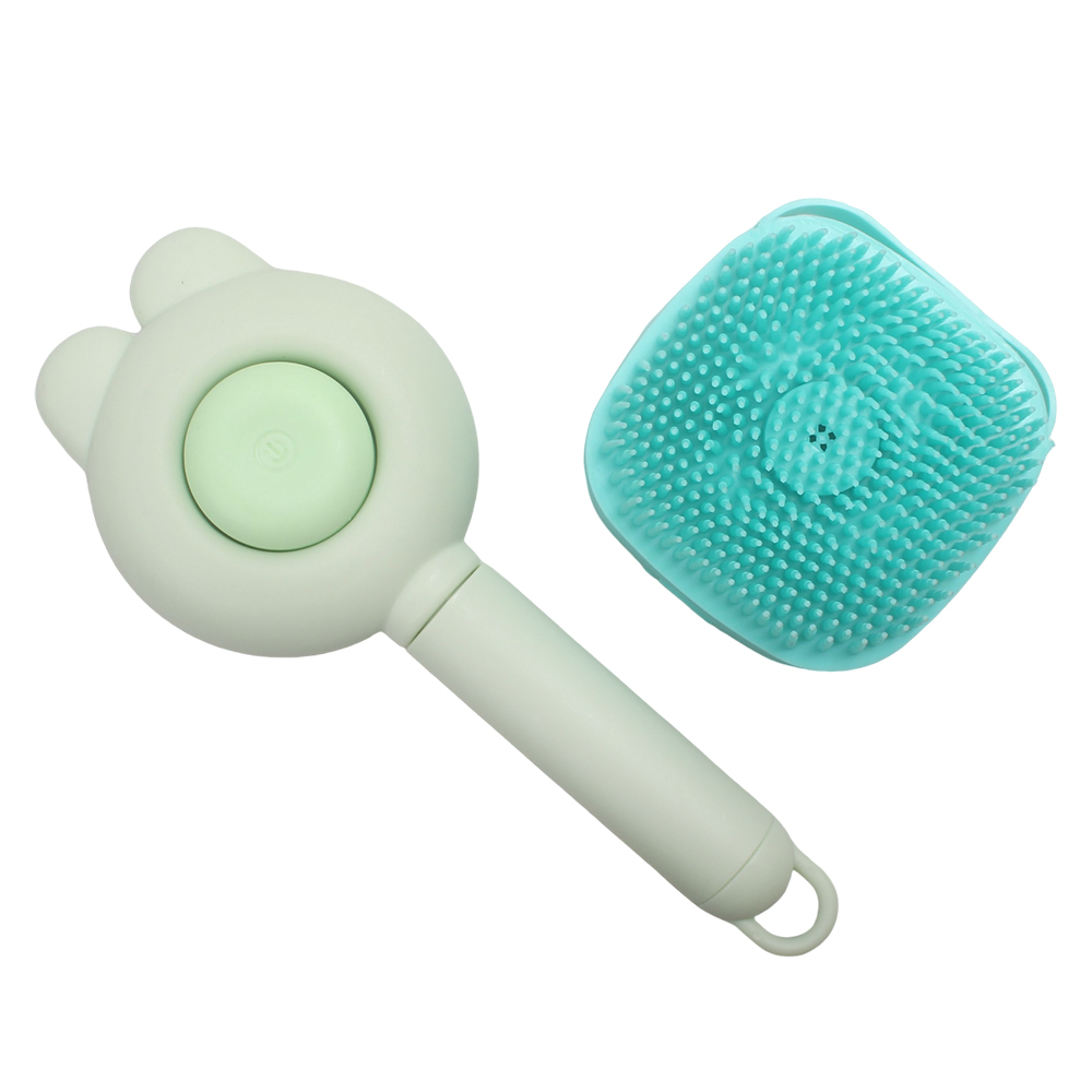 PearlOrion Pet Grooming Tools Kit with Self-Cleaning Slicker Brush, Silicone Bath Scrubber, and Nail Clippers for Dogs & Cats – Essential Combs and Brushes for Daily Grooming