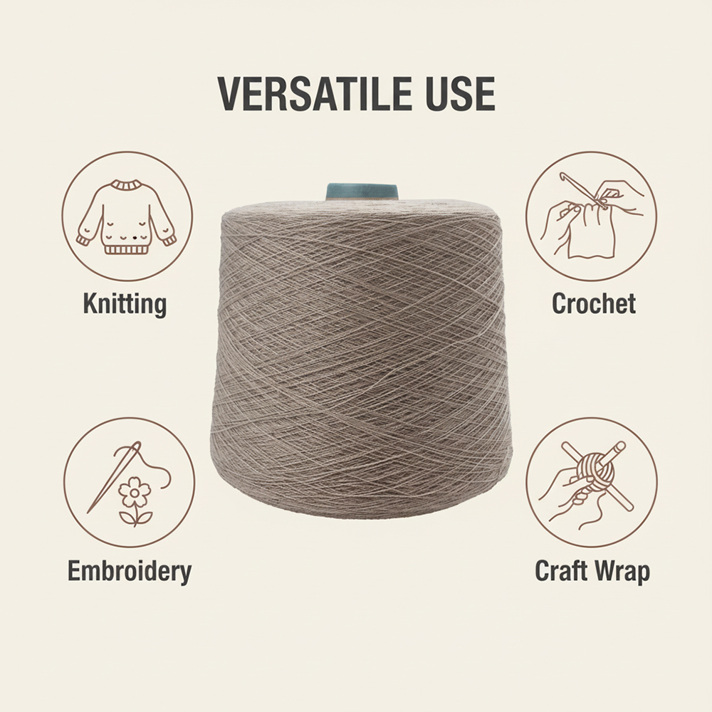 FILI RARI Premium Cashmere Yarns for Knitting & Crochet - Super Soft & Skin-Friendly for Sweaters, Scarves, and DIY