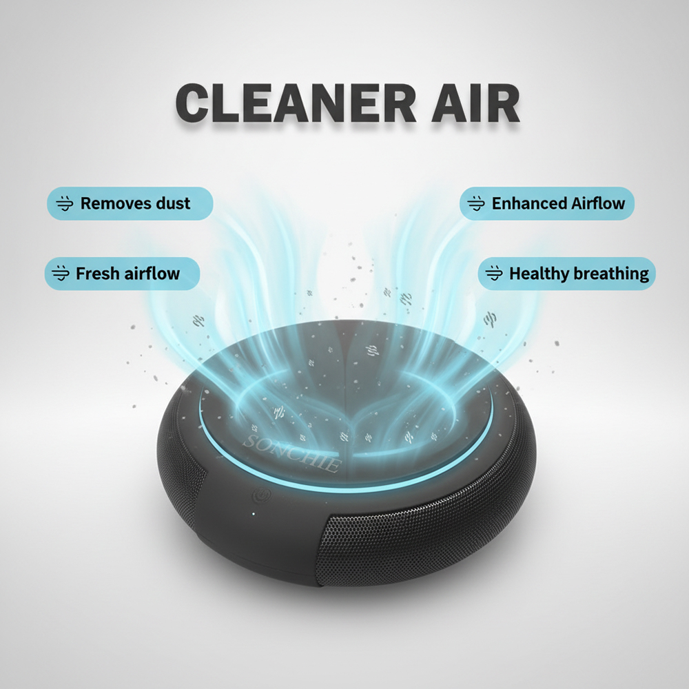 SONCHIE Compact Car Air Purifier - Portable Air Purifying Apparatus and Machines for Auto, RV, and Small Spaces,Removes Smoke, Odors & Allergens