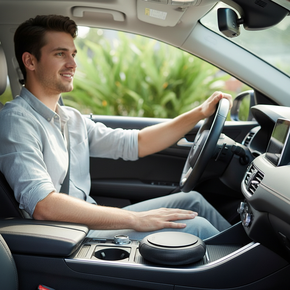 SONCHIE Compact Car Air Purifier - Portable Air Purifying Apparatus and Machines for Auto, RV, and Small Spaces,Removes Smoke, Odors & Allergens