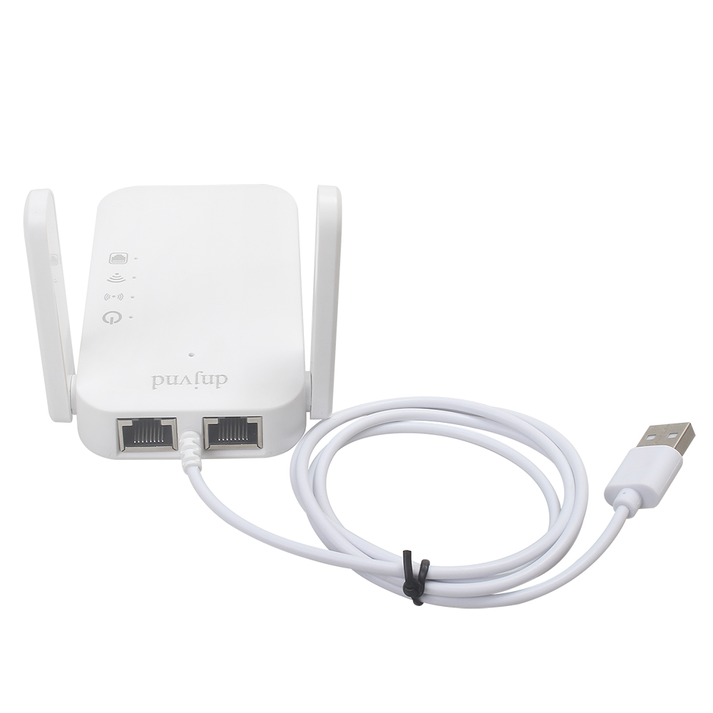 dnjvnd Computer Hardware - Wireless Network Repeater with USB Power for Home & Office, Dual Band WiFi Extender with Ethernet Port, Boosts Signal & Eliminates Dead Zones